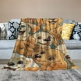 thumbnail image 2 of Chilfamy Golden Retrievers Blanket Gift Cute Blankets for Girls &amp; Boys - Orange Soft Fuzzy Throw for Couch, Sofa, 2 of 6