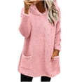 thumbnail image 3 of Meichang Womens Sherpa Fleece Hoodies Winter Soft Warm Fuzzy Pajama Pullovers Long Sleeve Loose Fit Casual Fluffy Hooded Sweatshirt with Pockets Loungewear, 3 of 7