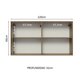thumbnail image 3 of Mueble Superior de Pared Madesa Glamy 120 cm 2 Puertas Marrón, 3 of 10