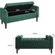 thumbnail image 2 of Almacenamiento Ottoman Bench – Upholstered End-of-Bed Almacenamiento Chest con Rolled Armrests Madera Legs Entryway Shoe Bench y Footrest Seat para cm de Alturaallway cm de Profundidadormitorio.., 2 of 6