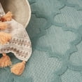 thumbnail image 4 of Nourison Easy Care Indoor/Outdoor Aqua/Teal 5' x 7' Area Rug, (5x7), 4 of 11