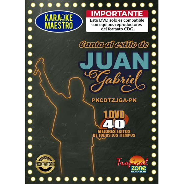 Karaoke Juan Gabriel DVD 40 Best Songs Ever - Walmart.com ...