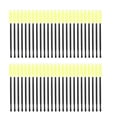 thumbnail image 1 of 50 Uds. Cepillo de pestañas de silicona, peine de pestañas desechable, aplicador de rímel, tipo piña amarilla, 1 of 6