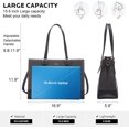thumbnail image 4 of YOUI-GIFTS Laptop Bag for Women, Fashion Computer Tote Bag 15.6 Inch Large Handbag, Shoulder Bag Purse for Business Work, 4 of 6