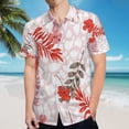 thumbnail image 5 of High Quality Hawaiian Shirts for Men Short Sleeve Aloha Beach Shirt Floral Summer Casual Button Down Shirts Blouses 7BSSTZ, 5 of 7