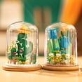 thumbnail image 5 of MACTANO Flower Mini Building Block Set Green Cactus Plant Bonsai Plastic Toy Gift for Adult 670PCS, 5 of 6