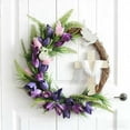 thumbnail image 4 of Easter Tulip Cross Wreath – Spring Front Door & Garden Decoration, Floral Door Wreath, Yard & Porch Decor, Seasonal Easter Accent, Outdoor & Indoor Home Decoration, Holiday Floral Arrangement, 4 of 9