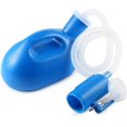 thumbnail image 2 of Urinarios portátiles para hombres Botella de orinal a prueba de derrames Botella masculina Botellas de orina para hospital Hogar Camping Coche Viaje 63 "Manguera larga con tapa (Azul), 2 of 5