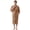 Khaki, variant on Men's Towel Robe, Soft Absorbent Kimono Bathrobe, Quick Dry – L/XL, Grey