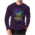 thumbnail image 1 of Mens Casual Camisetas Carnaval Impreso Suelto Elástico de Manga Larga Cuello Redondo Suéter, Gimnasio Hogar Desgaste Superior, 1 of 5