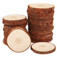 thumbnail image 1 of Wood Slices Fuyit, 30 unidades, círculos naturales de 6 a 7 cm para bricolaje, 1 of 7