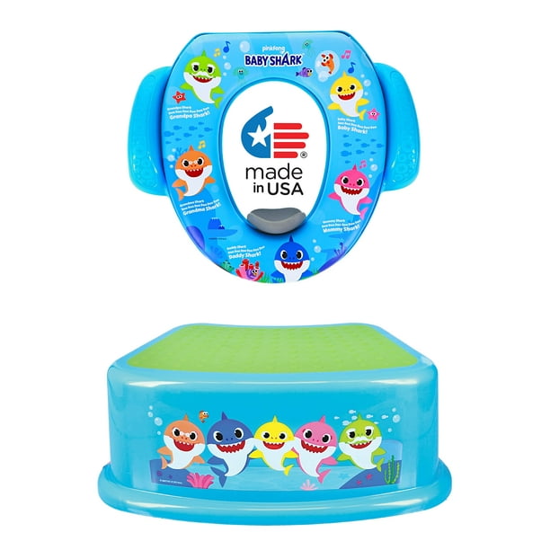 Set de entrenamiento para ir al baño Ginsey Pinkfong Baby Shark, 2 piezas