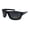 Black Red, variant on Xloop Polarized Mens Classic Biker Style Rectangle Sport Plastic Sunglasses Black Green