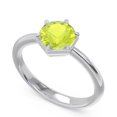 thumbnail image 2 of Diamond-Capitals 2.00 Ct Elegant Round Cut Simulated Peridot Gemstone Solitaire Engagement Ring for Ladies Solid 14K White Gold Size 5, 2 of 8