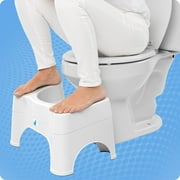 Squatty Potty 2.0 Adjustable Toilet Bathroom Stool, 7in - 9in, White