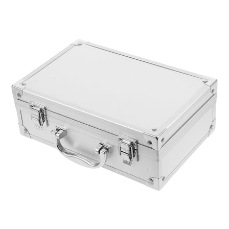 GAXIRE Portable Aluminum Alloy Tool Box with Handle, Professional Tool Storage Organizer for Home and Workshop