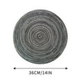 thumbnail image 5 of Braided Placemats Round Braided Placemats Table Placemats Non-Slip Table Mats Set of 4 for Dining Kitchen Table 14 inch, 5 of 8
