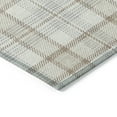 thumbnail image 4 of HomeRoots 601326 3 x 5 ft. Linen & Brown Plaid Washable Indoor & Outdoor Rectangle Area Rug, 4 of 5