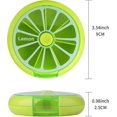 thumbnail image 2 of Creative Portable Mini 7 Day Weekly Circular Shape Rotary Cute Fruit Style Pill Storage Case BoxMulticolor -Qin, 2 of 5