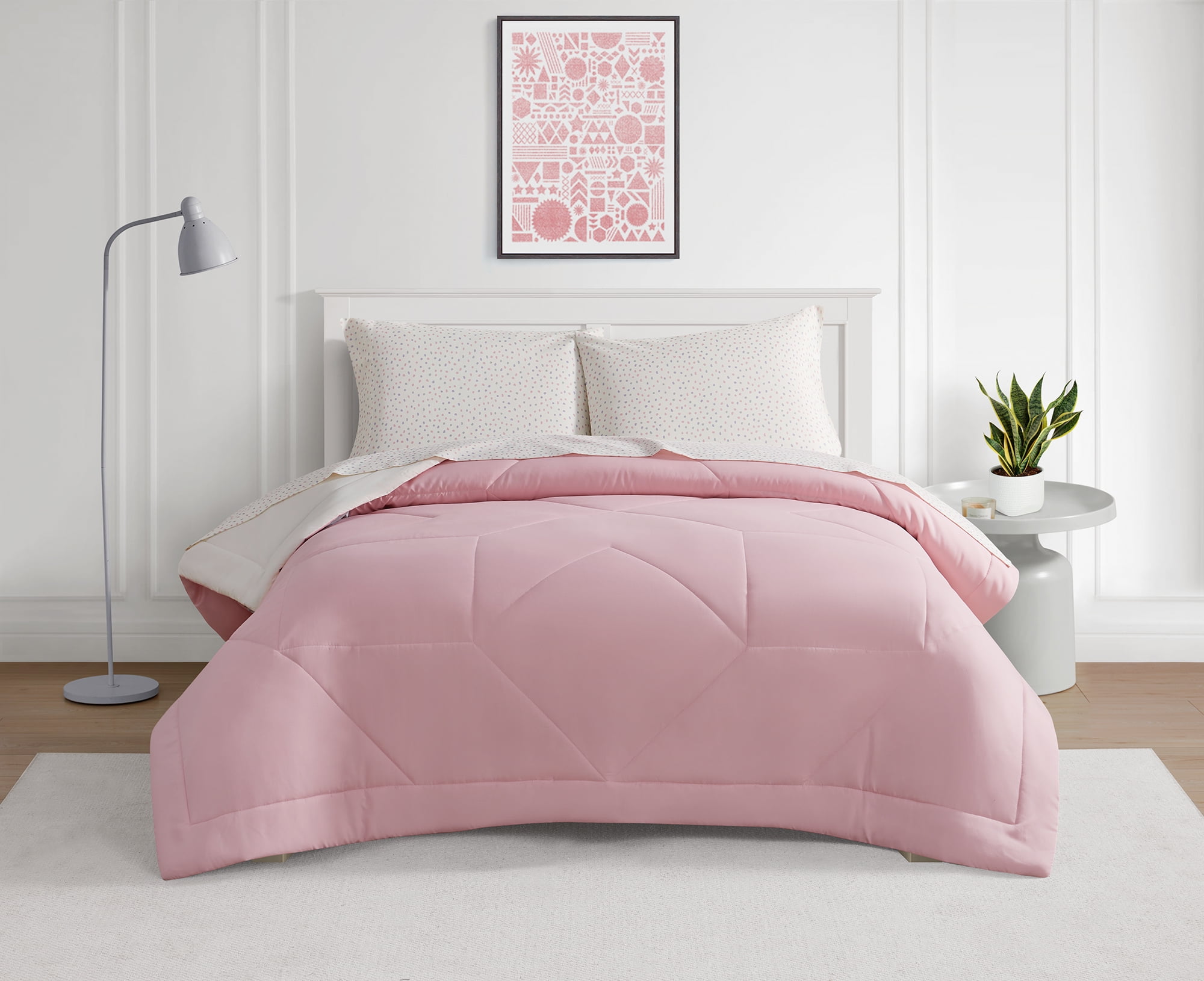 Bco Home 4 Piece Cooling Bedding Set Pink Twin/XL