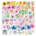 thumbnail image 3 of Juego de pegatinas de flores (180 piezas) – Pegatinas decorativas de flores variadas y coloridas para álbumes de recortes, manualidades para niños, álbumes, diarios de balas, diarios basura, planific, 3 of 5