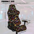 thumbnail image 2 of Whosucclay Magic Skull Print Gaming Chair Cover Stretchable Rotating Desk Chair Protector Cover with Armrest Slipcovers Washable Slipcover for Office & Gaming Chairs, 2 of 8