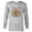 Athletic Heather, variant on Lucasfilm Indiana Jones Golden Skull Logo - Long Sleeve T-Shirt for Men - Customized-White
