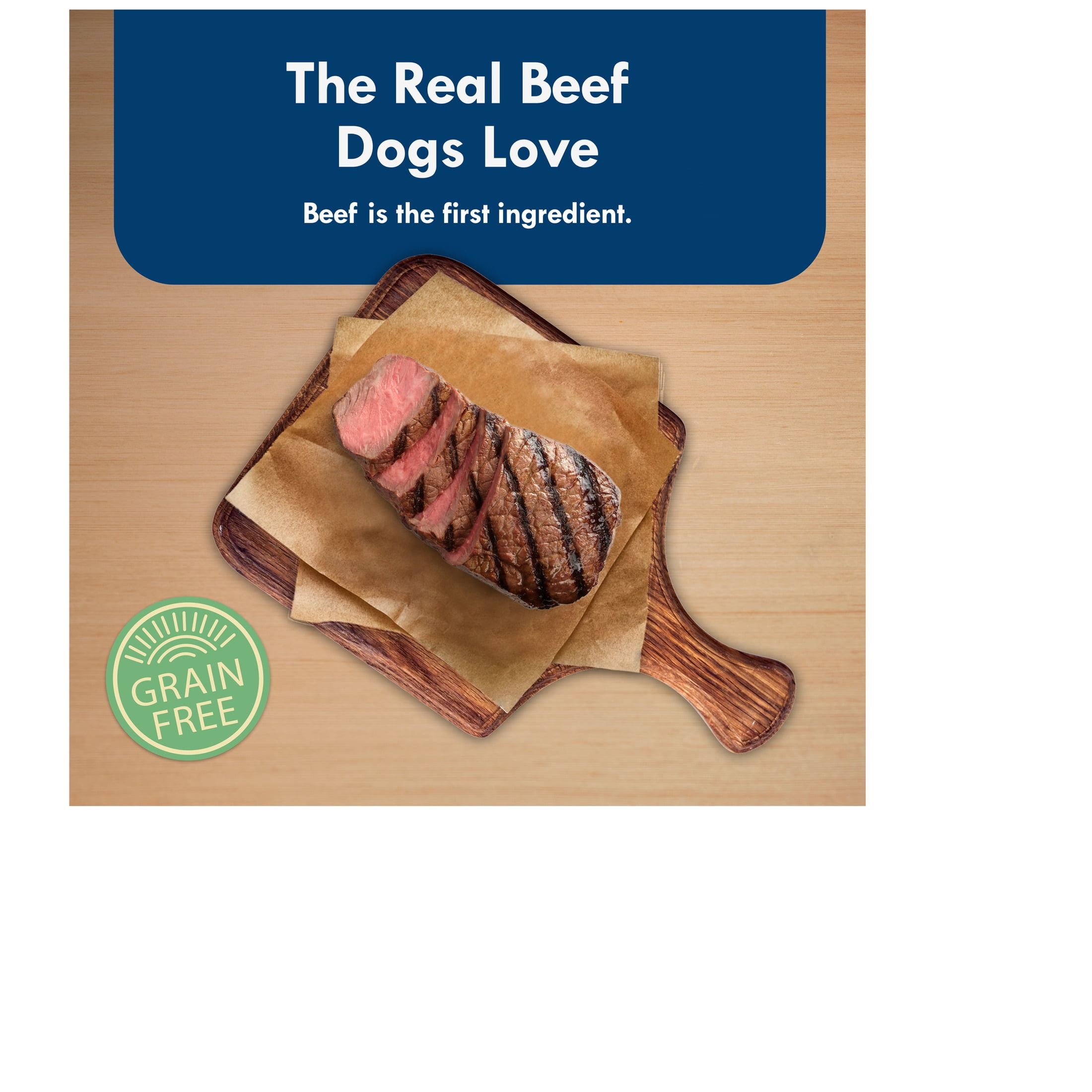 (12 pack) Blue Buffalo Delights Small Breed Natural Wet Dog Food, NY Strip in Gravy, 3.5-oz. Cup