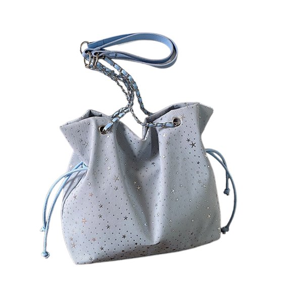 Ikohbadg Crossbody Bag for Women Shoulder Purse Handbags Casual Top Handle Handbag Multi Pocket Tote Shopper Shoulder Bag, Blue