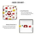 thumbnail image 5 of Picia Oriental Cuisine Pattern Tissue Box Cover,PVC Leather Square Holder,Tissue Box Holder with Magnetic Bottom,Facial Paper Organizer Dispenser-5.2"X5.2"X5.2", 5 of 8