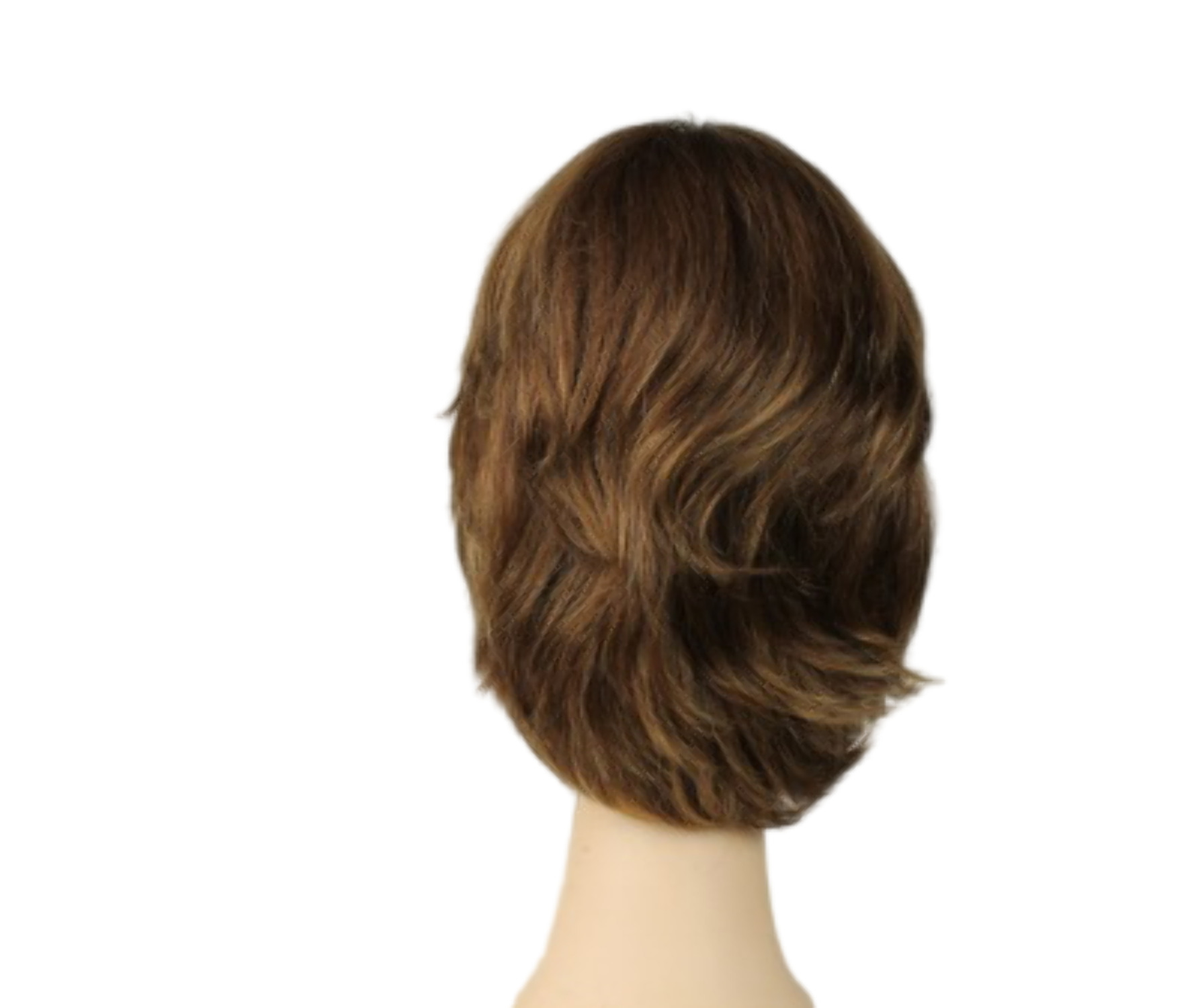 European Human Hair Freeda Wig Regina Light Brown With Warm Blonde Highlights Multi Skin Top Size S