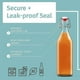 thumbnail image 3 of Swing Top Glass Bottles- Set of 6, 16oz w/ Marker & Labels - Clear Bottle with Caps for Juice, Water, Kombucha Wine Beer, 3 of 5