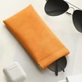 thumbnail image 4 of Ettsollp 2 Pcs Sunglasses Pouch Soft Auto-Closing Stylish Case Faux Leather Anti-Scratch Lining Compact Glasses Bag Microfiber Screen Cleaning Bag, 4 of 7