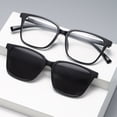 thumbnail image 3 of Qarigey 5x Clip magnético de fijación estable en gafas para durar todo el día Marco cómodo resistente a impactos Lentes Tipo 2, 3 of 6