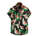 thumbnail image 1 of Chemise Hawaïenne Décontractée à Manches Courtes pour Hommes, Imprimé Mode Été, 1 of 5