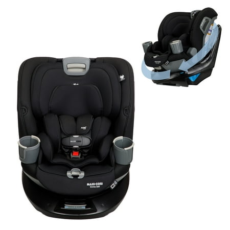 Maxi-Cosi Emme 360 Rotating All-in-One Convertible Car Seat, Midnight Black – PureCosi