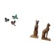 thumbnail image 5 of Arte De Pared De Pájaro De Madera Y Estatua De Gato Egipcio, Sujetalibros, Figuras Decorativas Para Jardín, Sala De Estudio, Granja, Oficina, Regalo De Inauguración De La Casa., 5 of 8