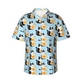 thumbnail image 2 of Goofa FUNNY CAT IS DRINKING WATER Hawaiian Shirt for Men, Unisex Summer Beach Casual Short Sleeve Button Down Shirts,Aloha Tropical Floral print shirt-Large, 2 of 9