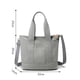 thumbnail image 4 of Bolso Hombro Lona para Mujer Bolso Informal Portátil Sencillo para Ir Compras (gris), 4 of 7