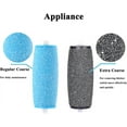 thumbnail image 2 of Roll over image to zoom in 6 Extra Coarse & 6 Regular Coarse Replacement Roller Refill Heads Compatible with Amope Pedi Refills Electronic Foot File, 2 of 9