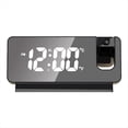 thumbnail image 5 of Proyector de Espejo Digital de 180° para Techo, Proyector de Mesita de Noche, Despertador, Carga USB para Dormitorio, Sala de Estar, Color Negro, 5 of 5