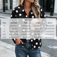 Dpjklzsn Women's Polka Dot Shacket Snap Front Collared Oversized ...