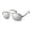 Gold & Grey, variant on Men's Rectangluar Metal Aviator Sunglasses with 100% UV Protection, 58 mm