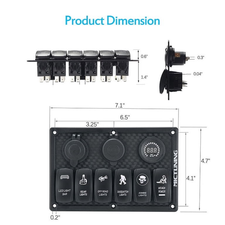 Mictuning 4.2A Dual USB Charger With Voltmeter 12-24V Red LED Display Universal For Car Boat Motorcycle 41696797 6ad9 4f8c 9883 A86d46d3b99e.3b2b0bf6b56e5a60e177469da73f258f