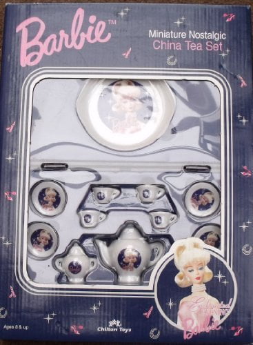 barbie miniature nostalgic china tea set