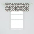 thumbnail image 2 of Ambesonne Abstract Window Valance, Geometric Aztec Ethnic, 42" x 18", Grey Pearl Pale Pink, 2 of 3