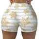 thumbnail image 2 of Fotbe Gold Snowflake Shorts Sin Costuras – Shorts Deportivos de Cintura Alta para Mujer, Elásticos para Gimnasio, Yoga, Running o Ciclismo-Small, 2 of 8
