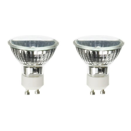 (2)-Bulbs 20 Watt GU10 Base 20Watts BAB 120V Flood Light Bulb 120-Volts 20W Lamps