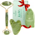 thumbnail image 1 of Set de herramientas faciales PLANTIFIQUE Jade Roller y Gua Sha, 1 of 6