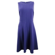 DKNY Women's Sleeveless Fit & Flare Dress (8, Dark Pansy)
